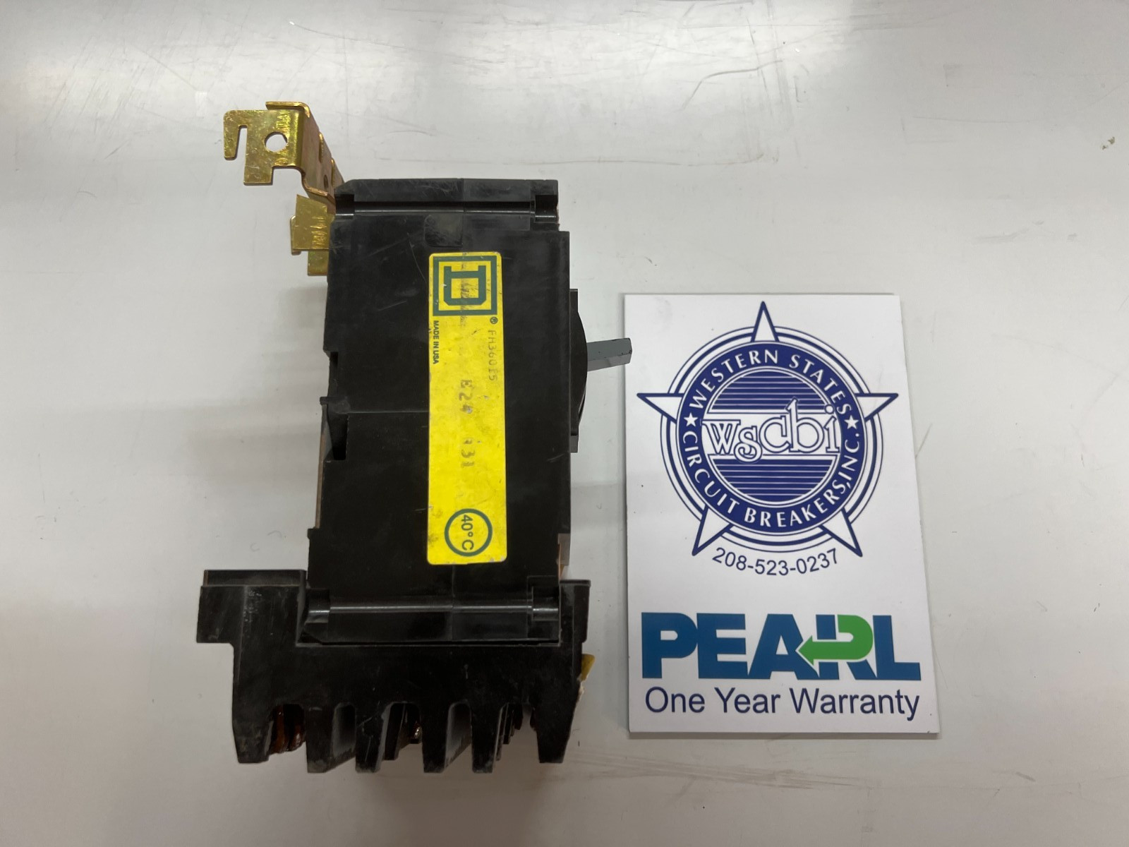 Square D – FH36015 15A Circuit Breaker – Recon 1 Yr Warranty