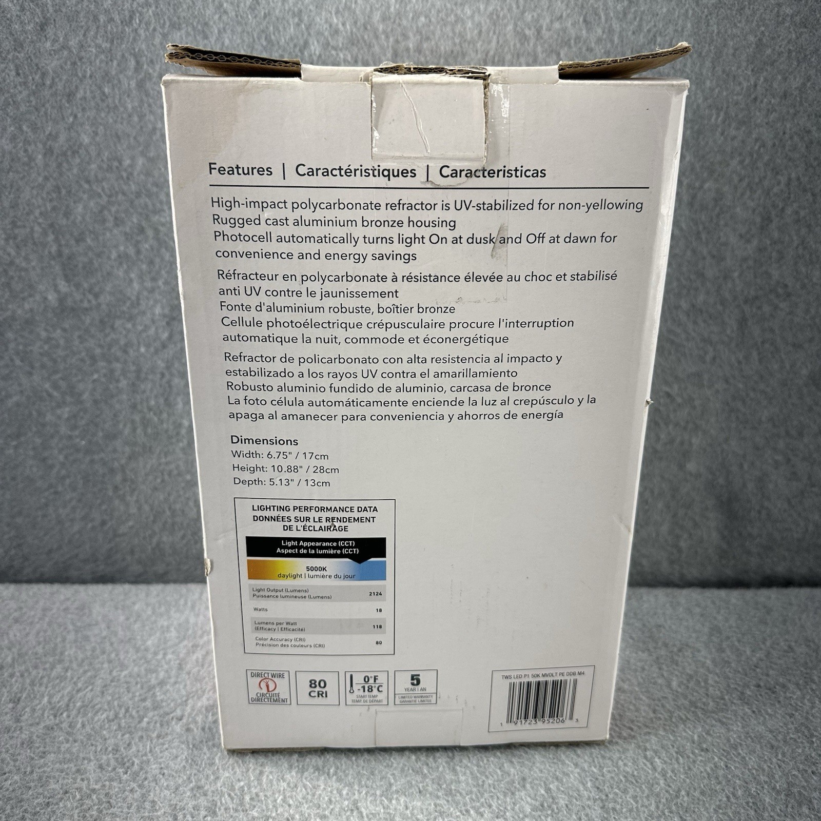 Lithonia Lighting 249NF2 Dusk To Dawn LED 70W Wall Pack Light Fixture 5000K New