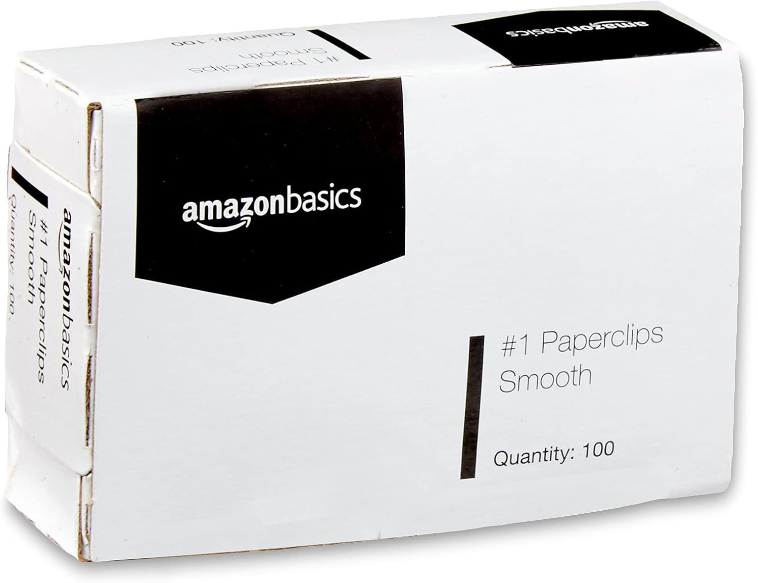 No. 1 Paper Clips, Smooth, 1000 Count (10 Pack of 100), Silver