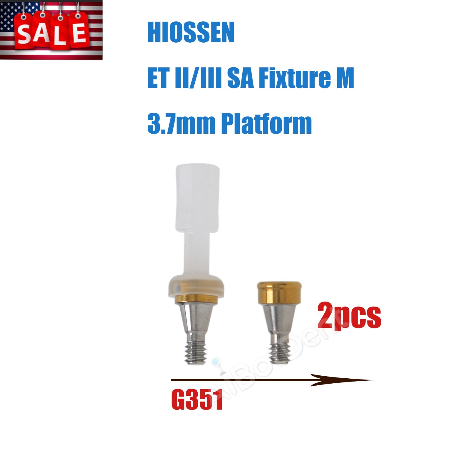 US Dental Overdenture Locator Implant Abutment for Zimmer/Hiossen Male Caps Tool