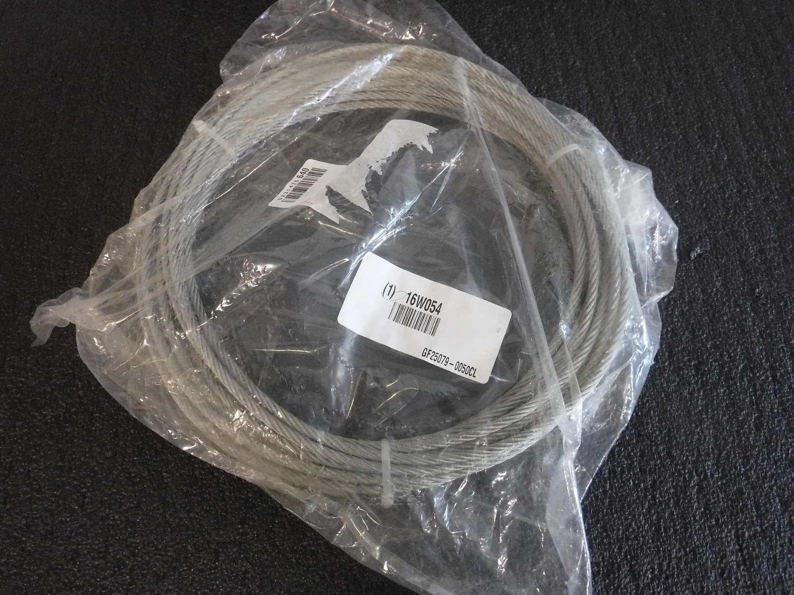 NEW 16W054 LOOS GF25079-0050CL Cable,1/4 In.,50 ft.,1400 Lb Capacity (B)