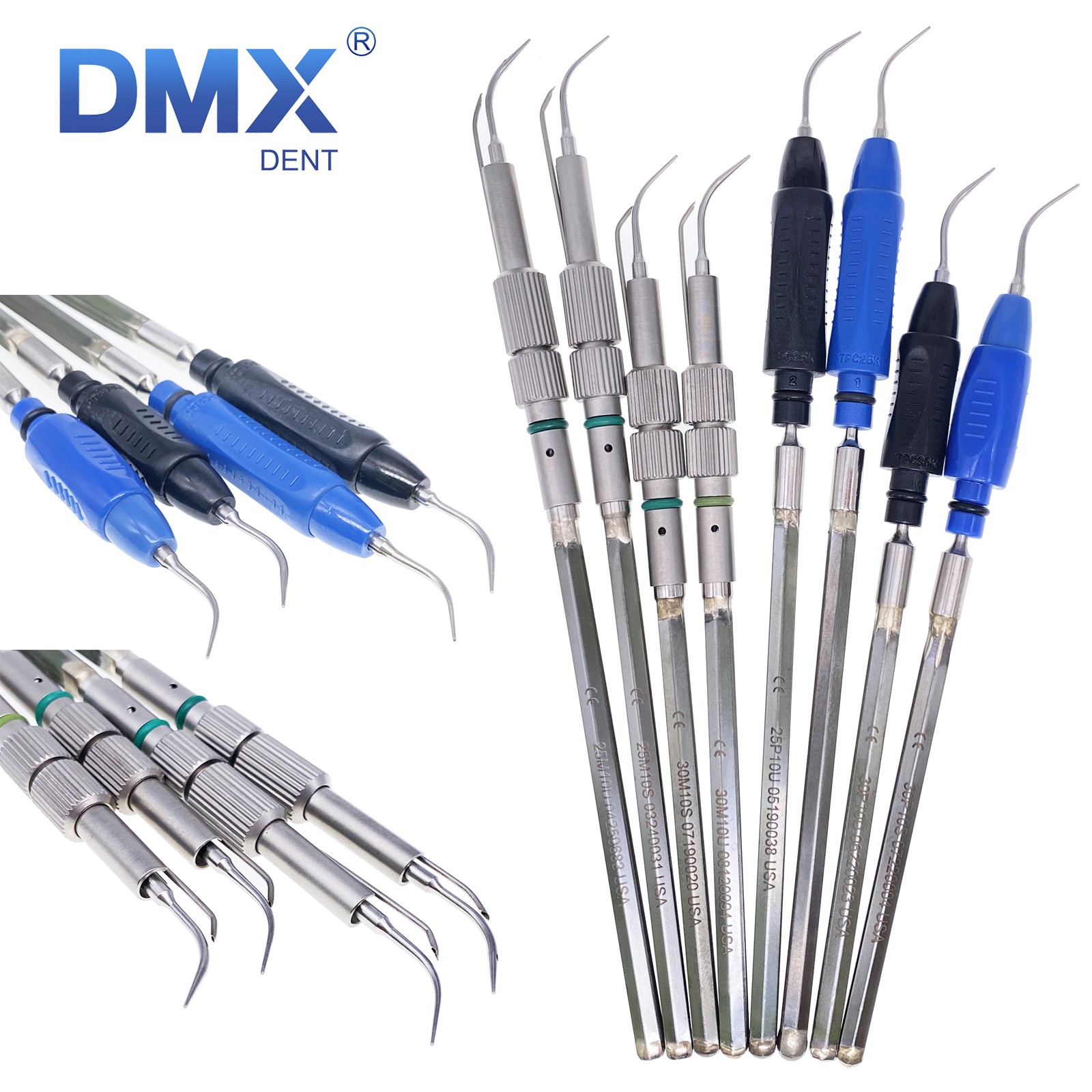 DMXDENT Cavitron Dental Inserts Tips Ultrasonic 25k/30k Slim Series Fit EMS/ART