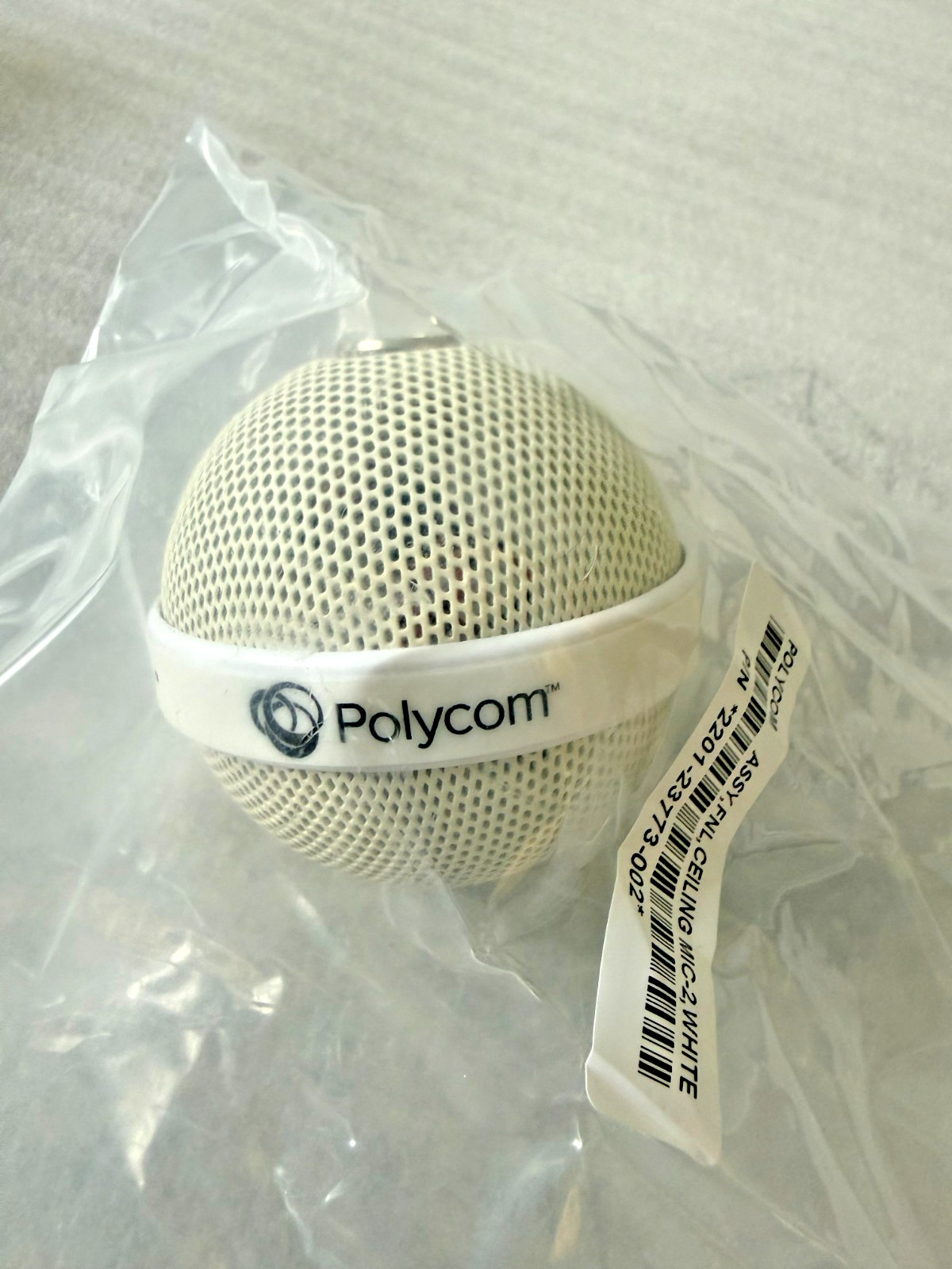 Polycom HDX White Ceiling Microphone (2201-23773-002) (OPEN BOX)