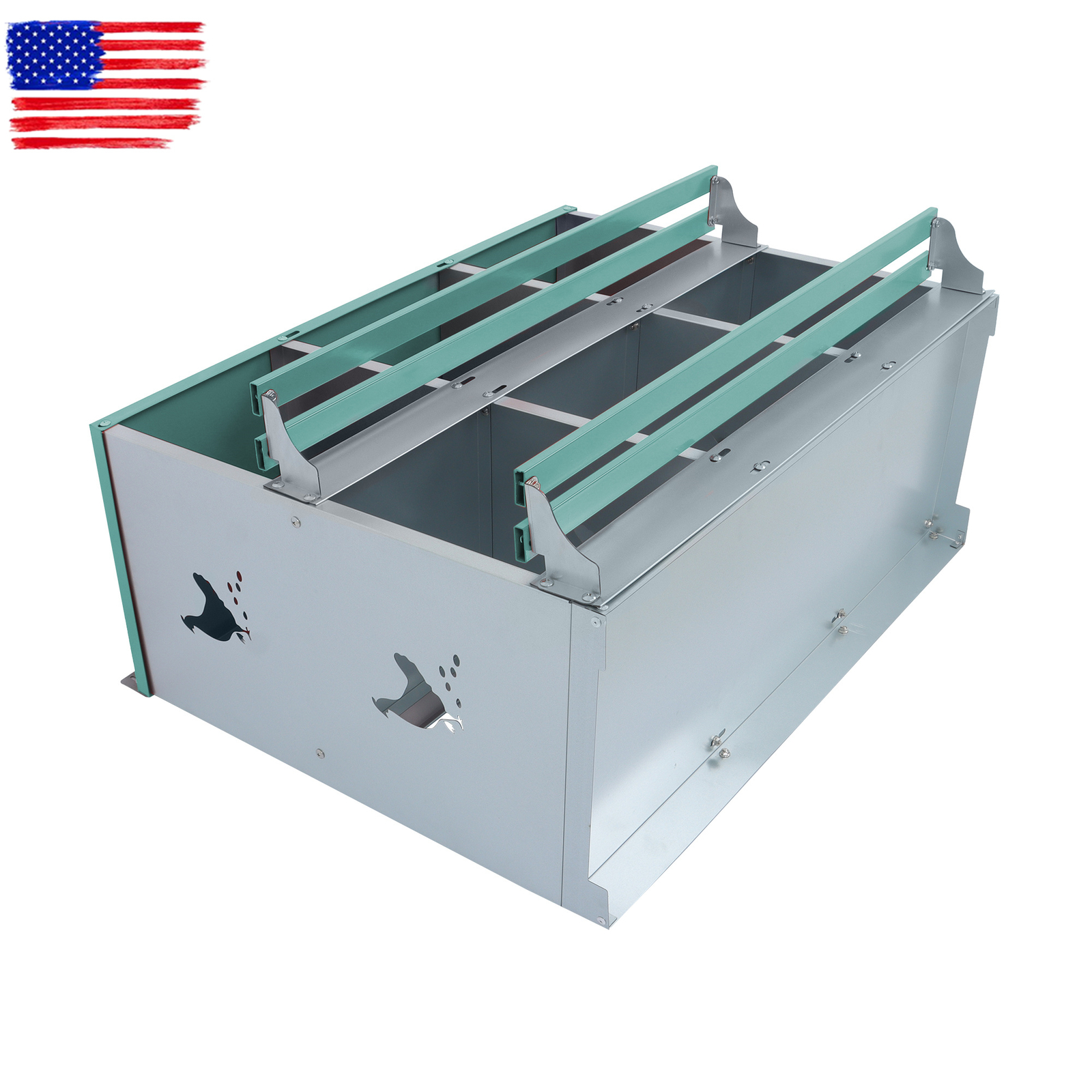 Chicken Nesting Boxes 6 Compartment Metal Poultry Nest Box Wall Mount For Hens
