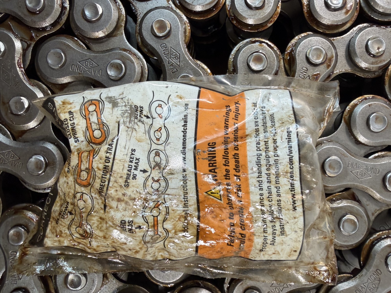 247844 Diamond DMD-80-2R-10FT Double Strand Roller Chain #80; 10′ L X-5334-010