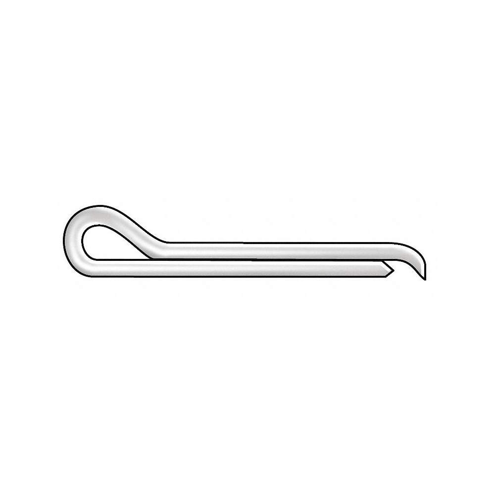 GRAINGER APPROVED U39351.015.0100 Cotter Pin,5/32 in dia,1 in L,PK100 41JX50