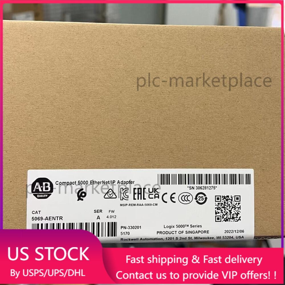 ~ Allen-Bradley 5069-AENTR SER A Compact 5000 EtherNet/IP Adapter US Free Tax