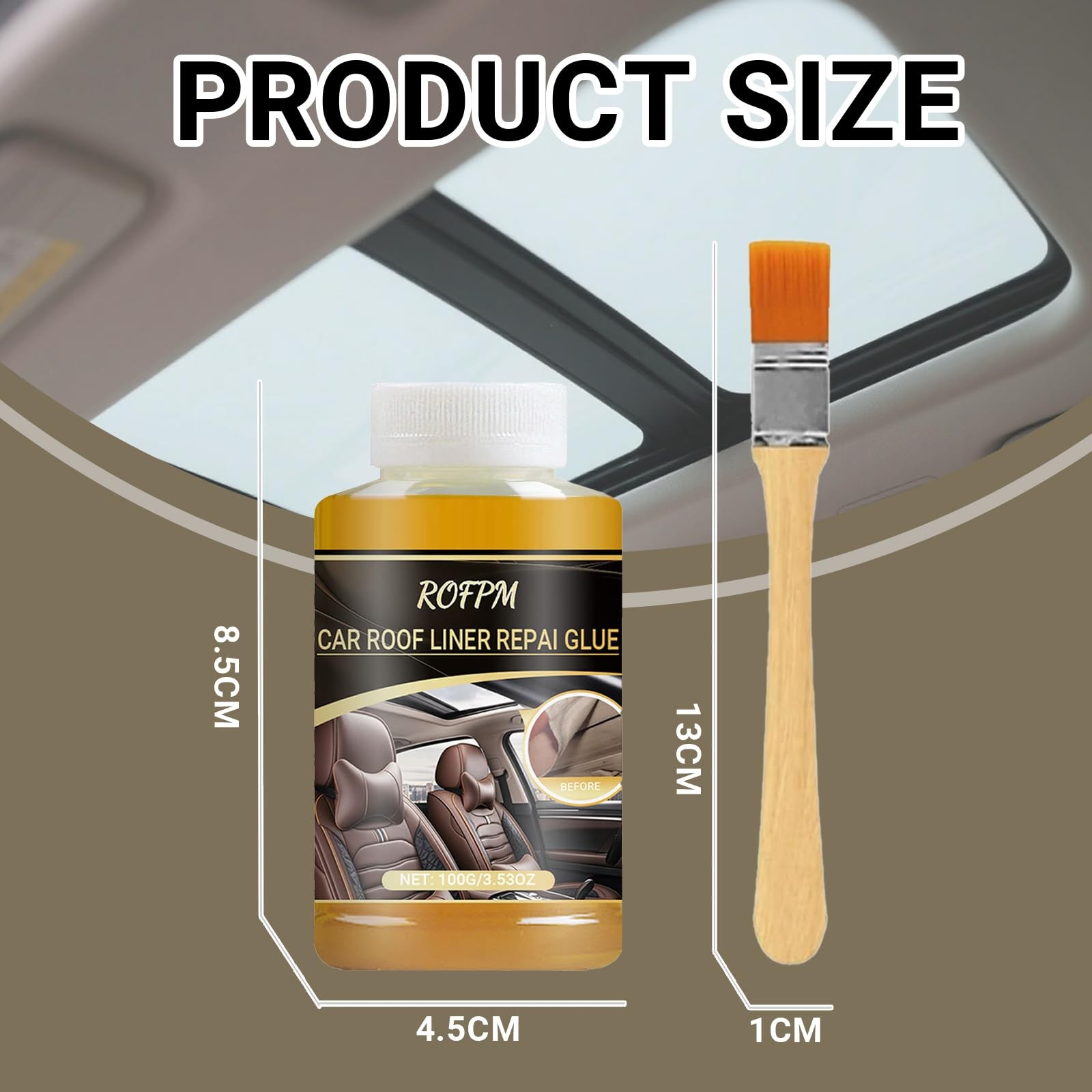 100ml Car Headliner Adhesive, Auto Headliner Glue, Car Roof Fabric Adhesive, …