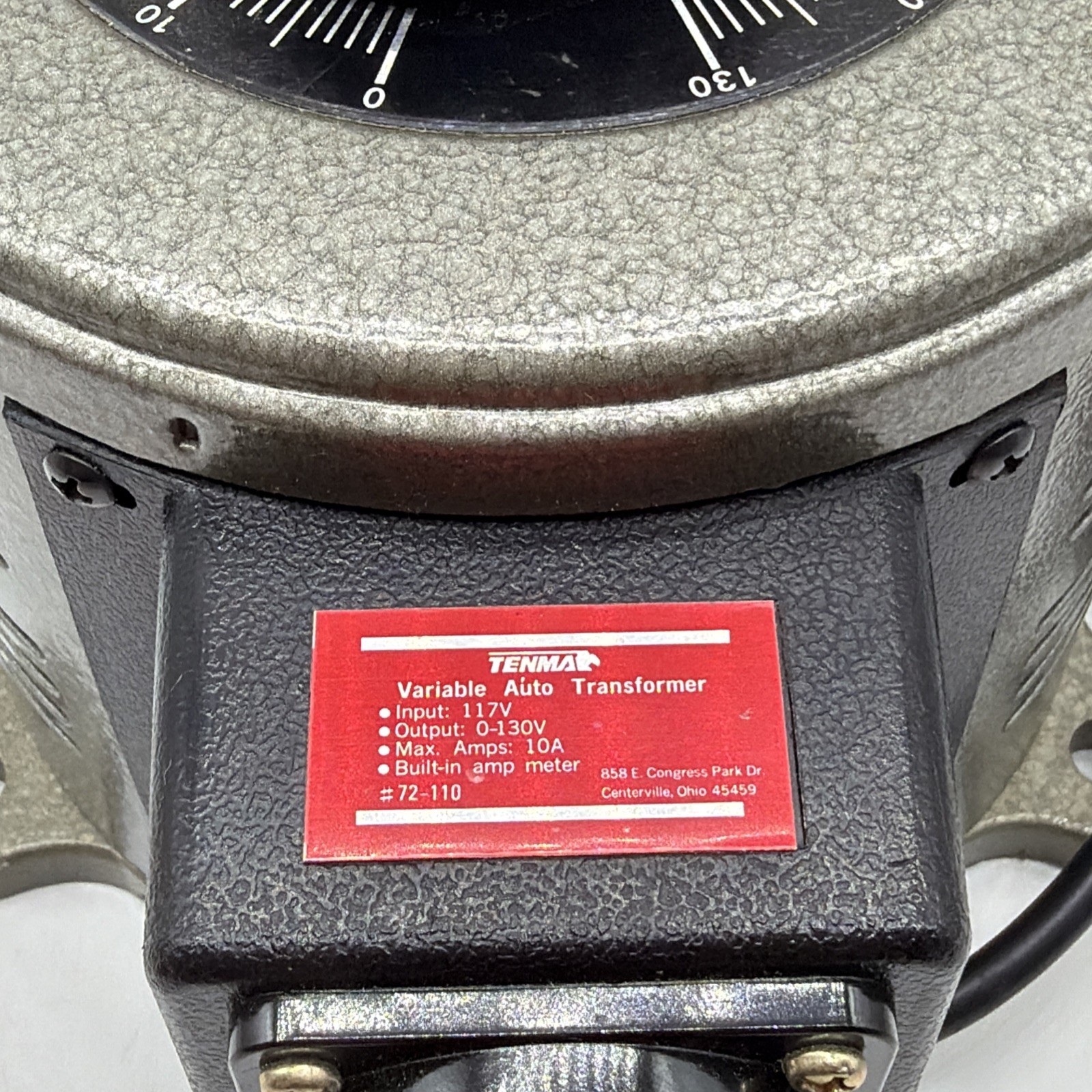 Tenma Variable Auto Transformer 72-110 Variac 0-130V 10A Adjustable