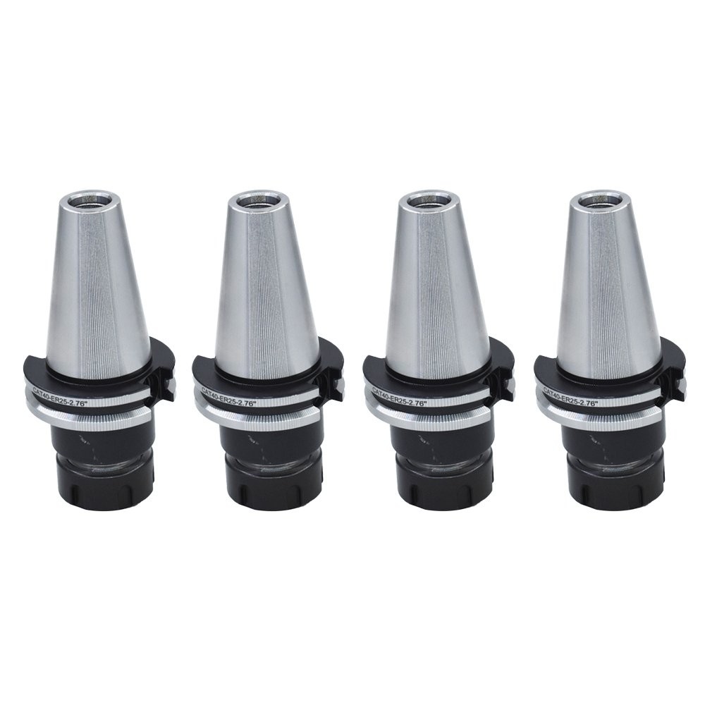 8×CAT40 ER25 Collet Chuck W. 2.76″ Gage Length Chucks Tool Holder Set