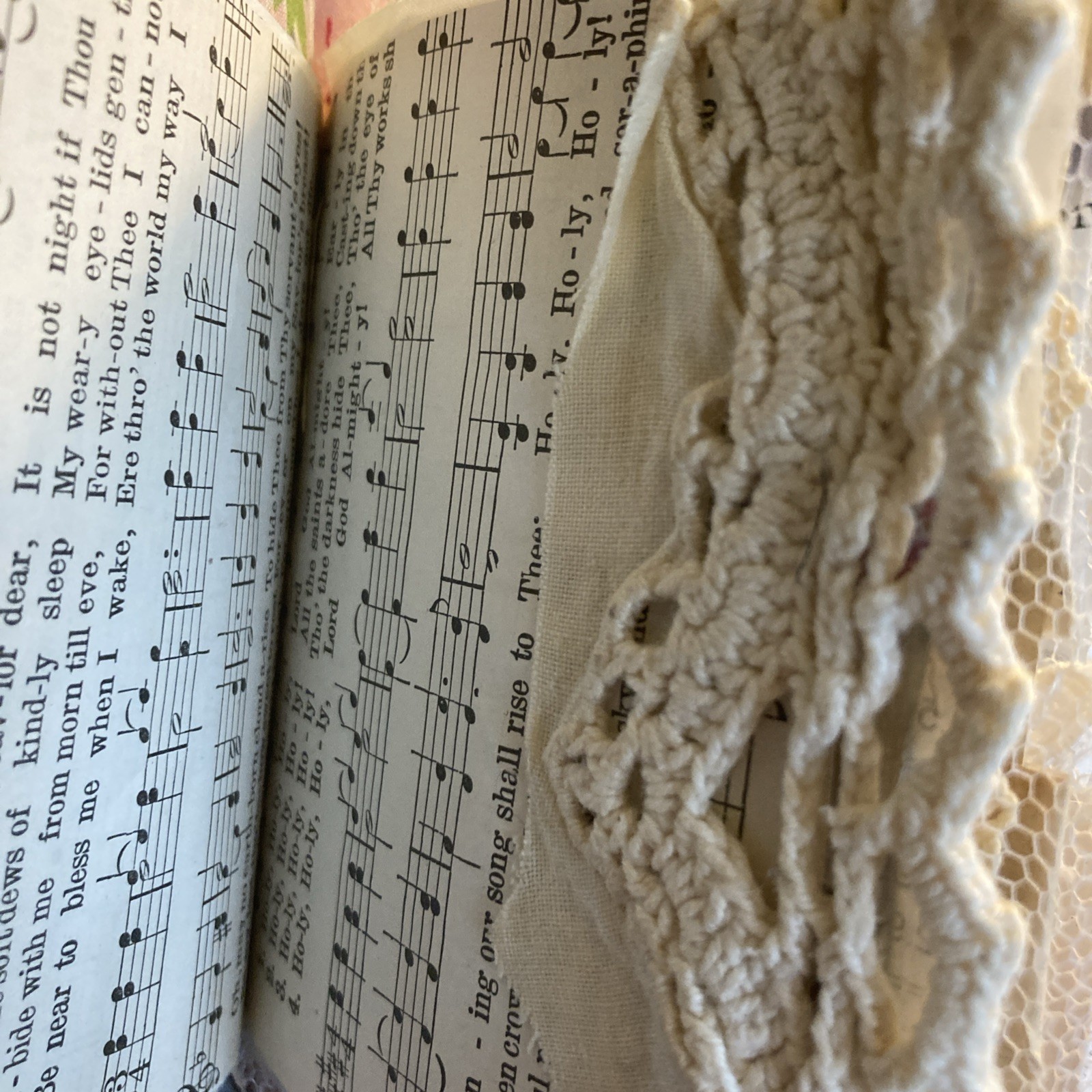 Junk Journal- Grungy, Textile Postcard