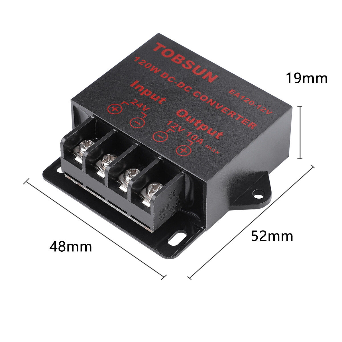 DC 24V to DC 12V 10A 120W Step Down Buck Voltage Regulator Power Converter