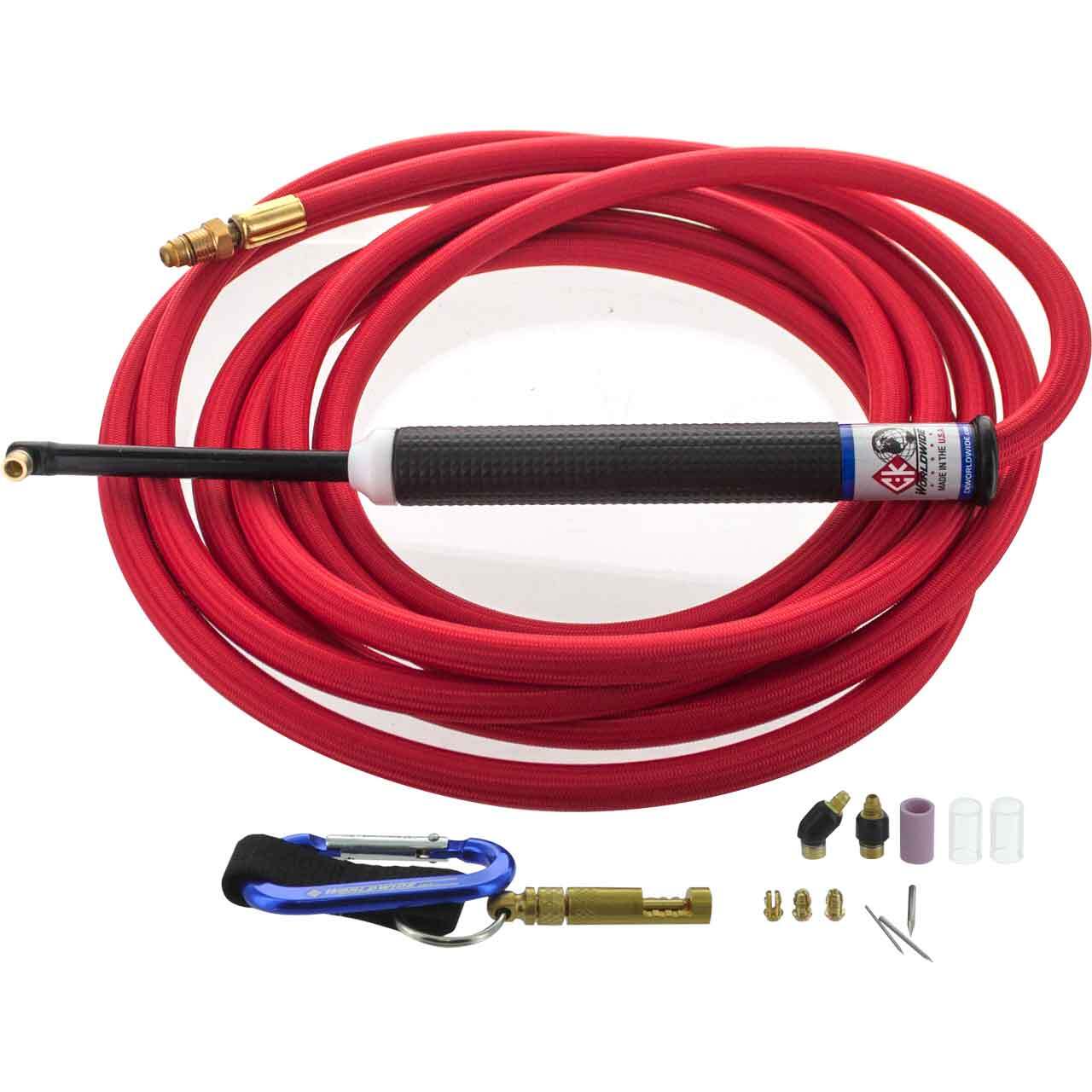 CK MR70 Air Cooled Micro TIG Torch Kit 70A 12.5′ Super-Flex MR712SF
