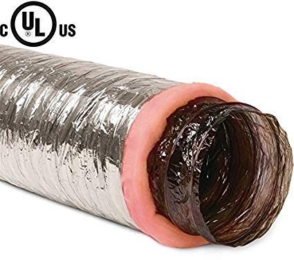 Flexible insulated Duct – MEA Silver Metalized Jacket Air Duct Flexible Pipe Tu