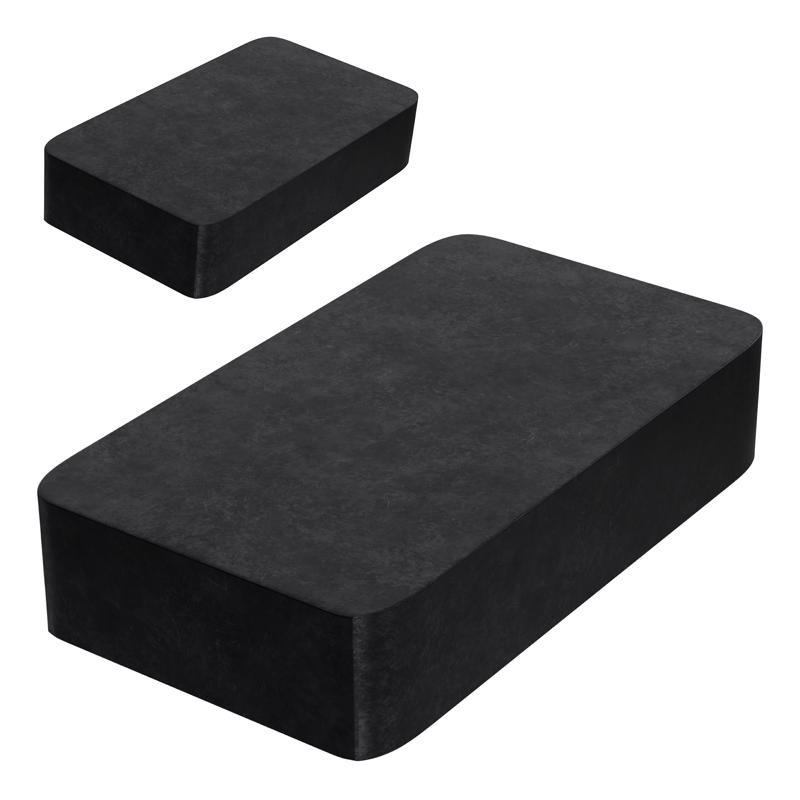 Magnet Source 1.875 in. L X .875 in. W Black Ceramic Block Magnets 3 lb. pull 2