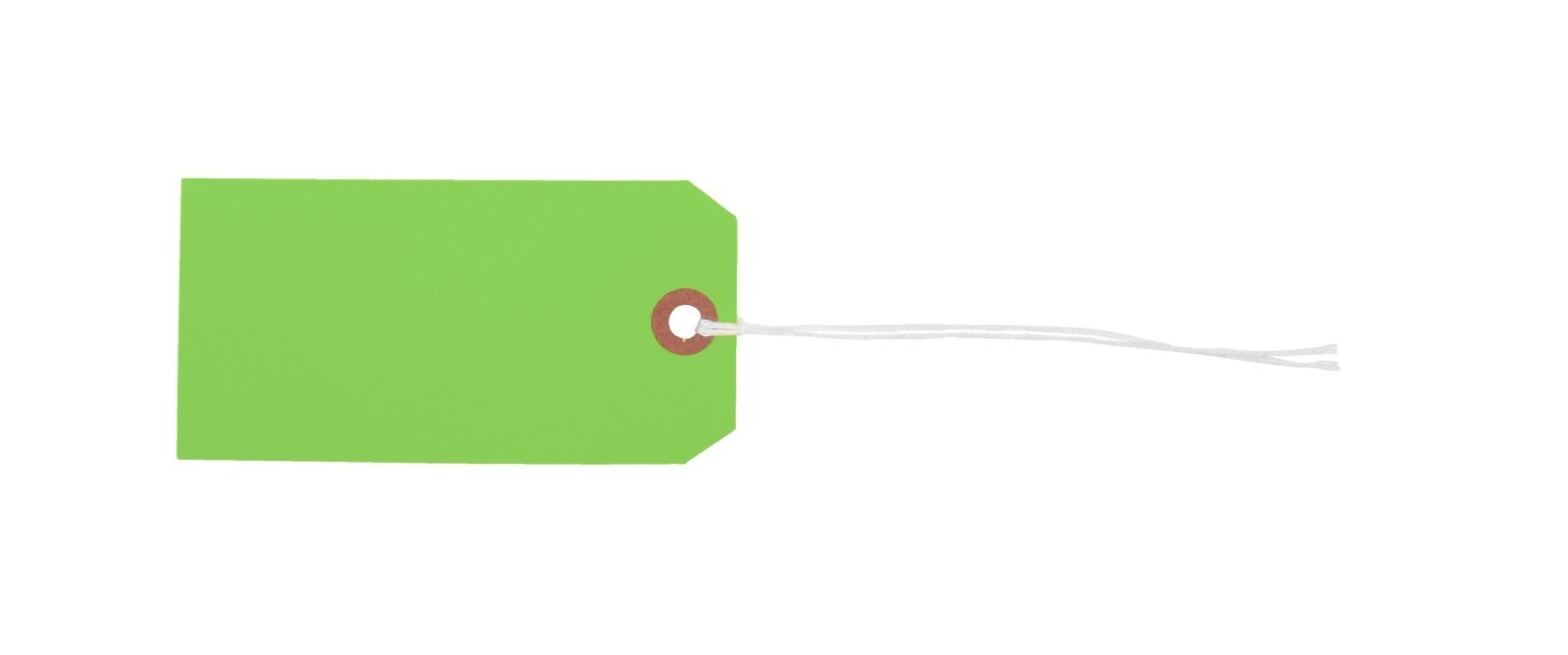 100 Green Tags 4 3/4″ x 2 3/8″ Size 5 Inventory Shipping Hang Tag with String