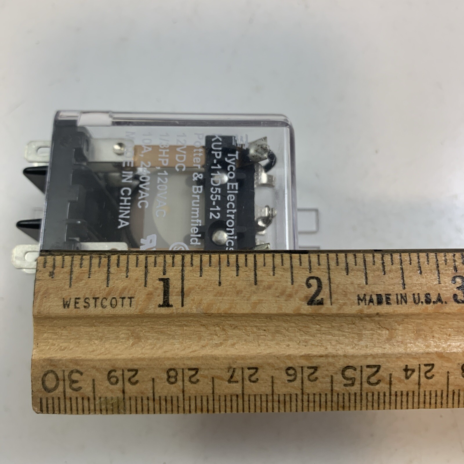 Potter & Brumfield Relay KUP-11D55-12 12VDC 1/3 HP 120VAC 10A 240VAC 20PCS #1022