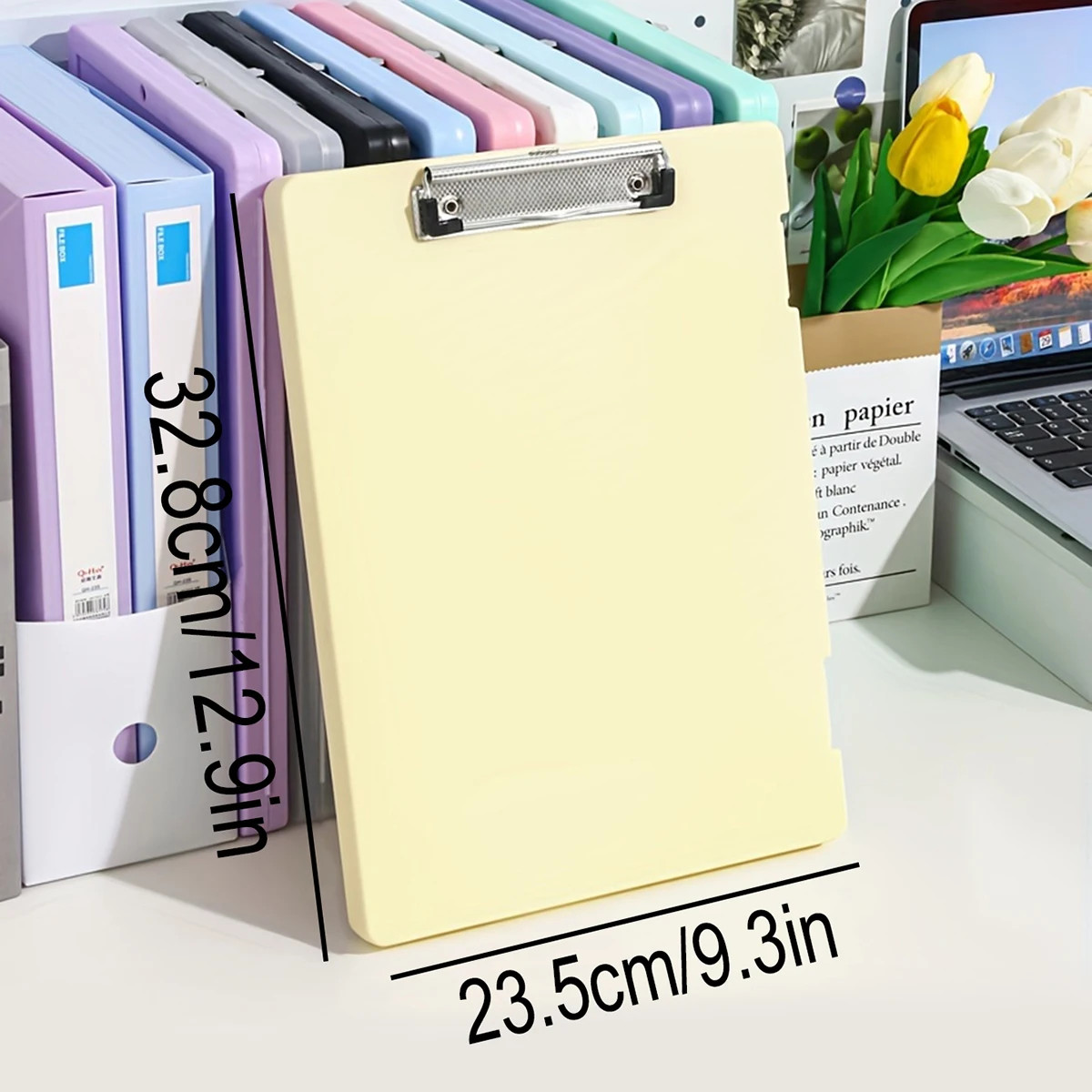 1Pc A4 Writing Board File Box, 2-In-1 A4 Document and Photo Multifunctional Stor