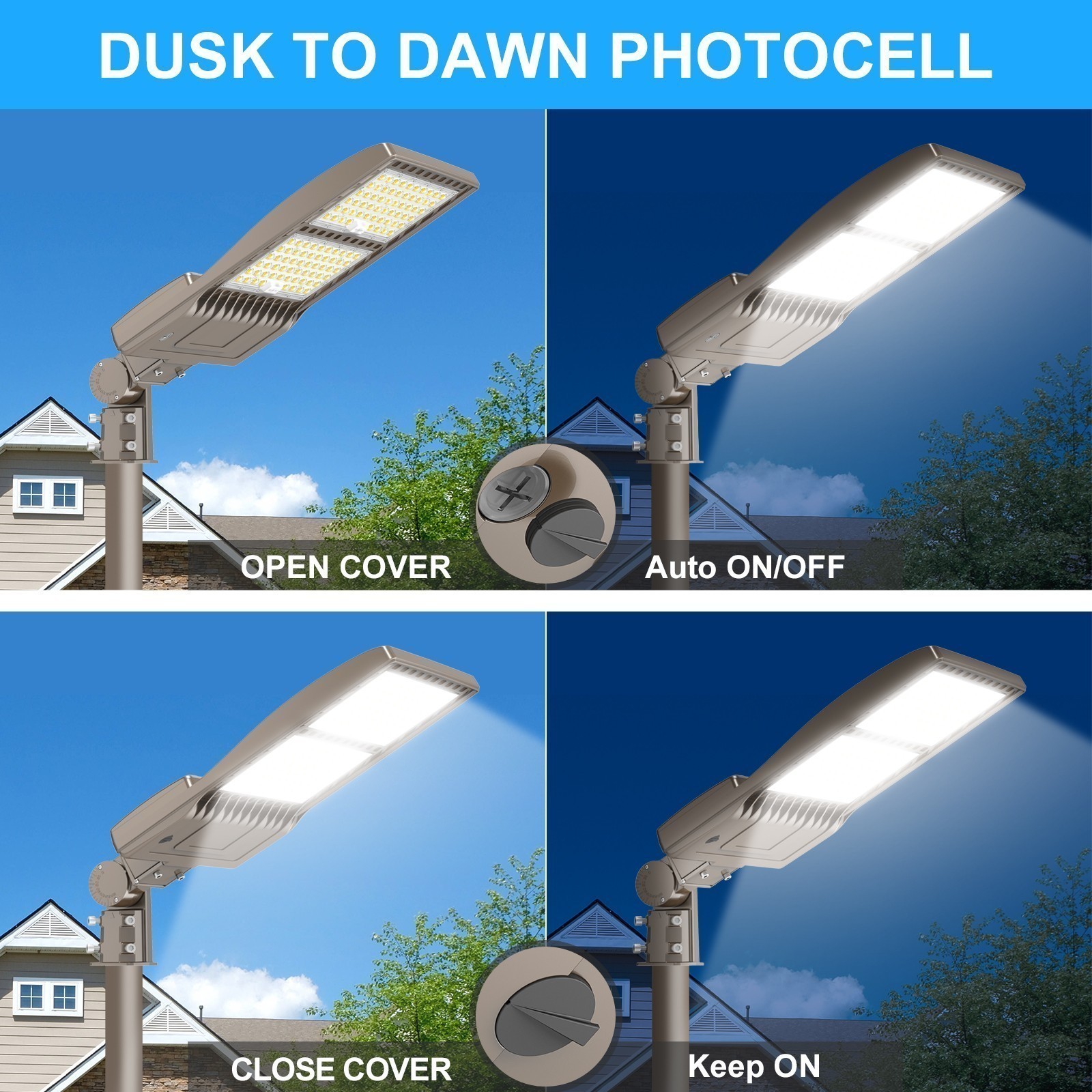 LED Parking lot Stadium Light 450W 67500LM Commercial Street Shoebox Area Lights