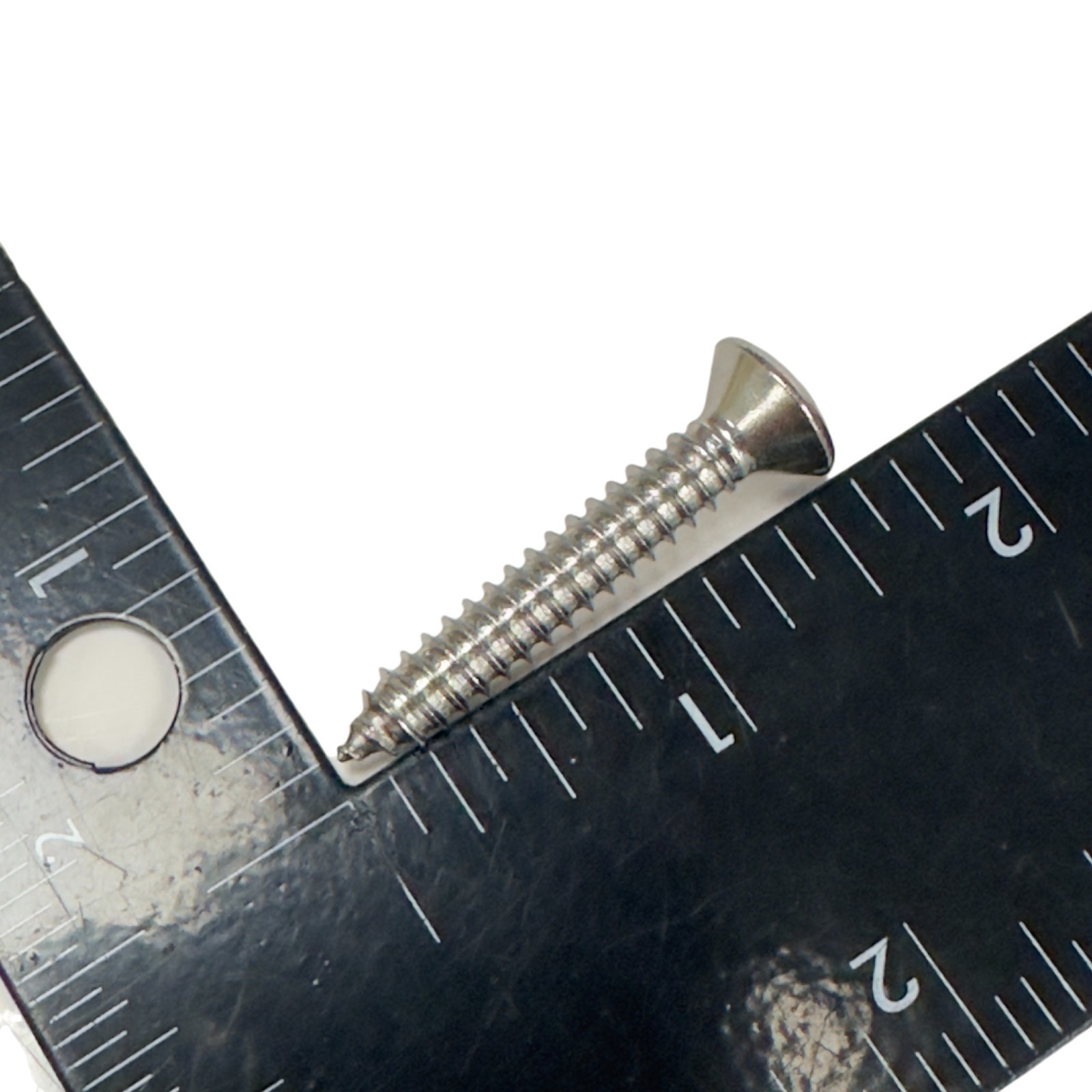 Sheet Metal Screws 1/4 in x 1-1/2 in Stainless Oval Head Phillips Drive 15 Pack