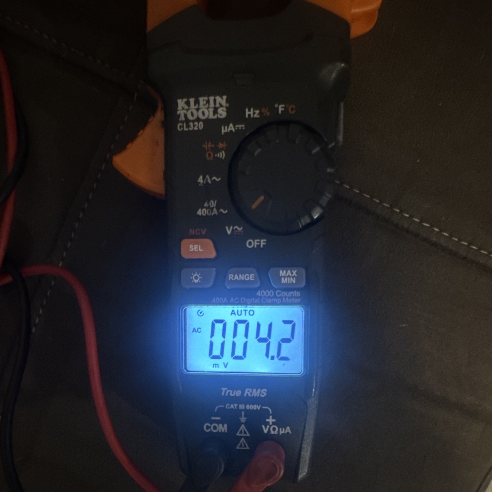 Klein Tools CL320 True RMS 400A Clamp Meter CAT III 600V NCV Backlight