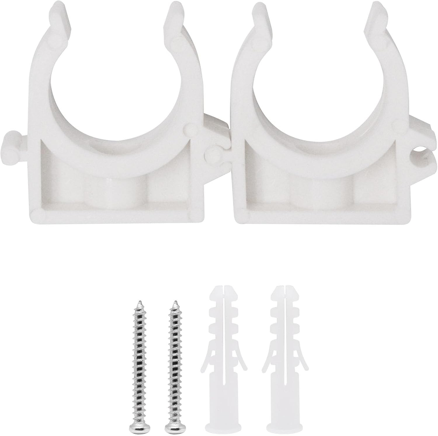 PEX Clips Pipe Clamp 1 Inch, 20 Pack 25 Mm Pipe Hangers Pipe Holder PEX Tubing C