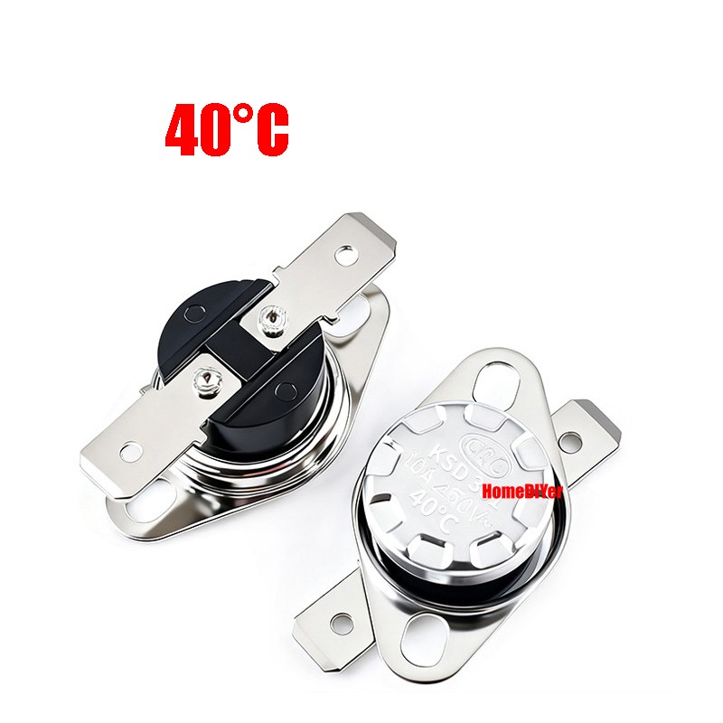 KSD301 Temperature Controlled Switch Range 40°C-150°C Normally Open NO 250V 10A