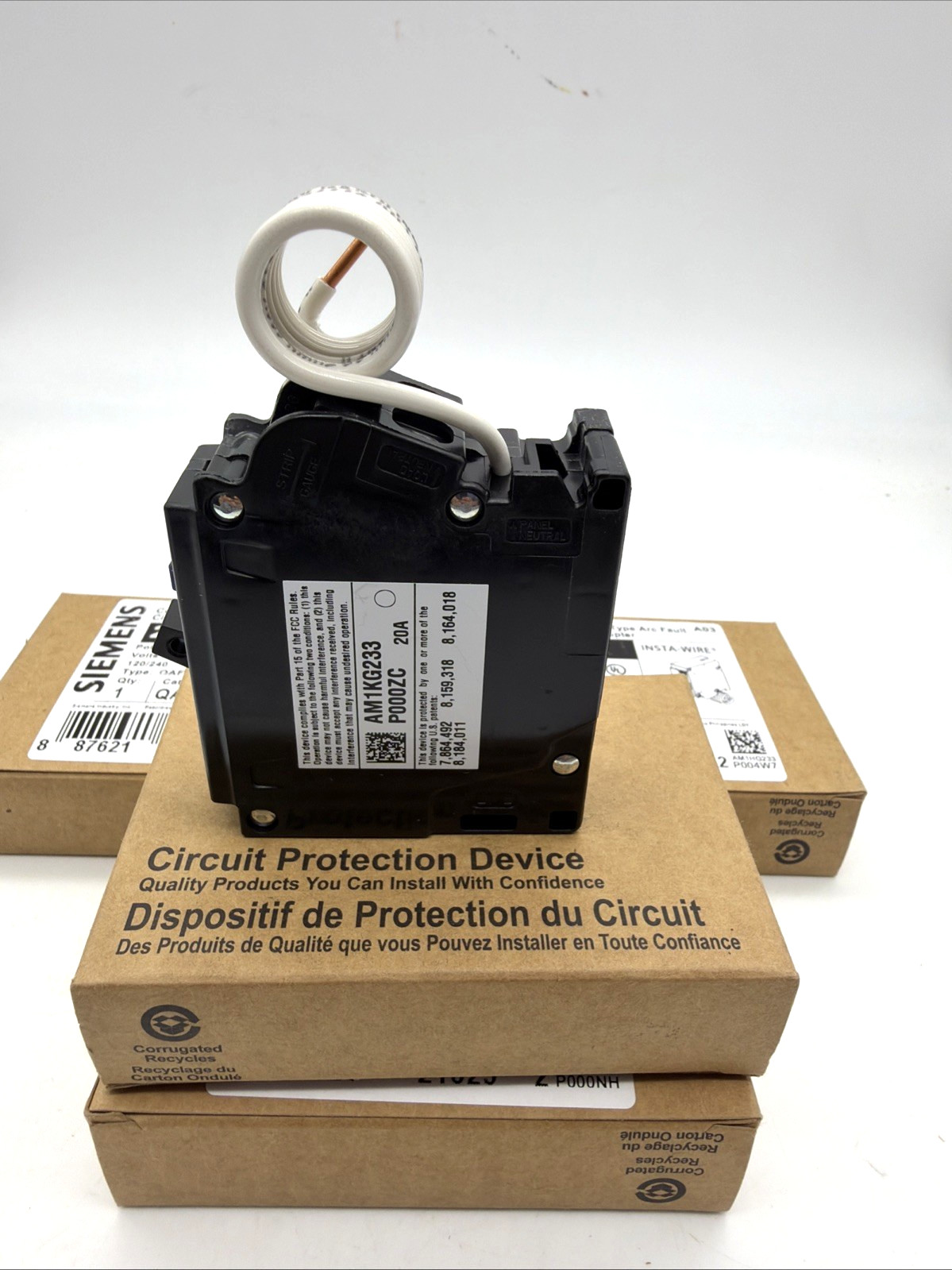 SIEMENS QA120AFC QA120AFCCSA 20A 1-POLE AFCI BREAKER 120V 10KA UL NEW LOT OF 5