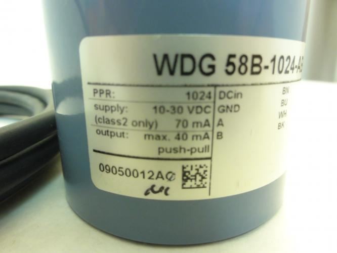 201444 New-No Box; Wachendorff WDG58B-1024-AB-G24-K3-C99 Rotational Encoder