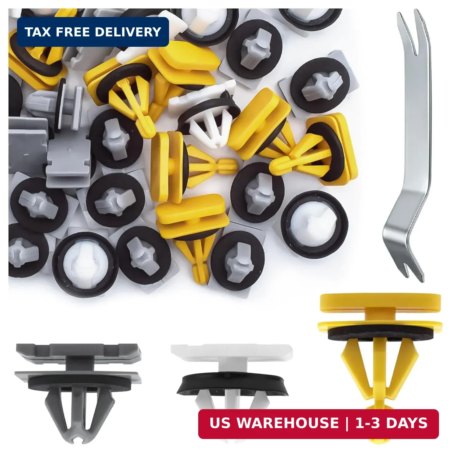71 Pcs Fender Flare Rocker Panel Moulding Clips, Wheel Flare Clips & Trim Panel