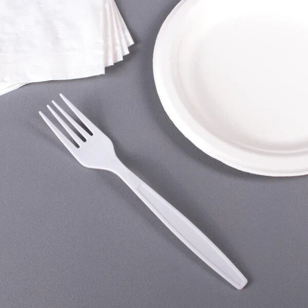 Karat PP Plastic Extra Heavy Weight Forks – White – 1,000 ct, U2030W