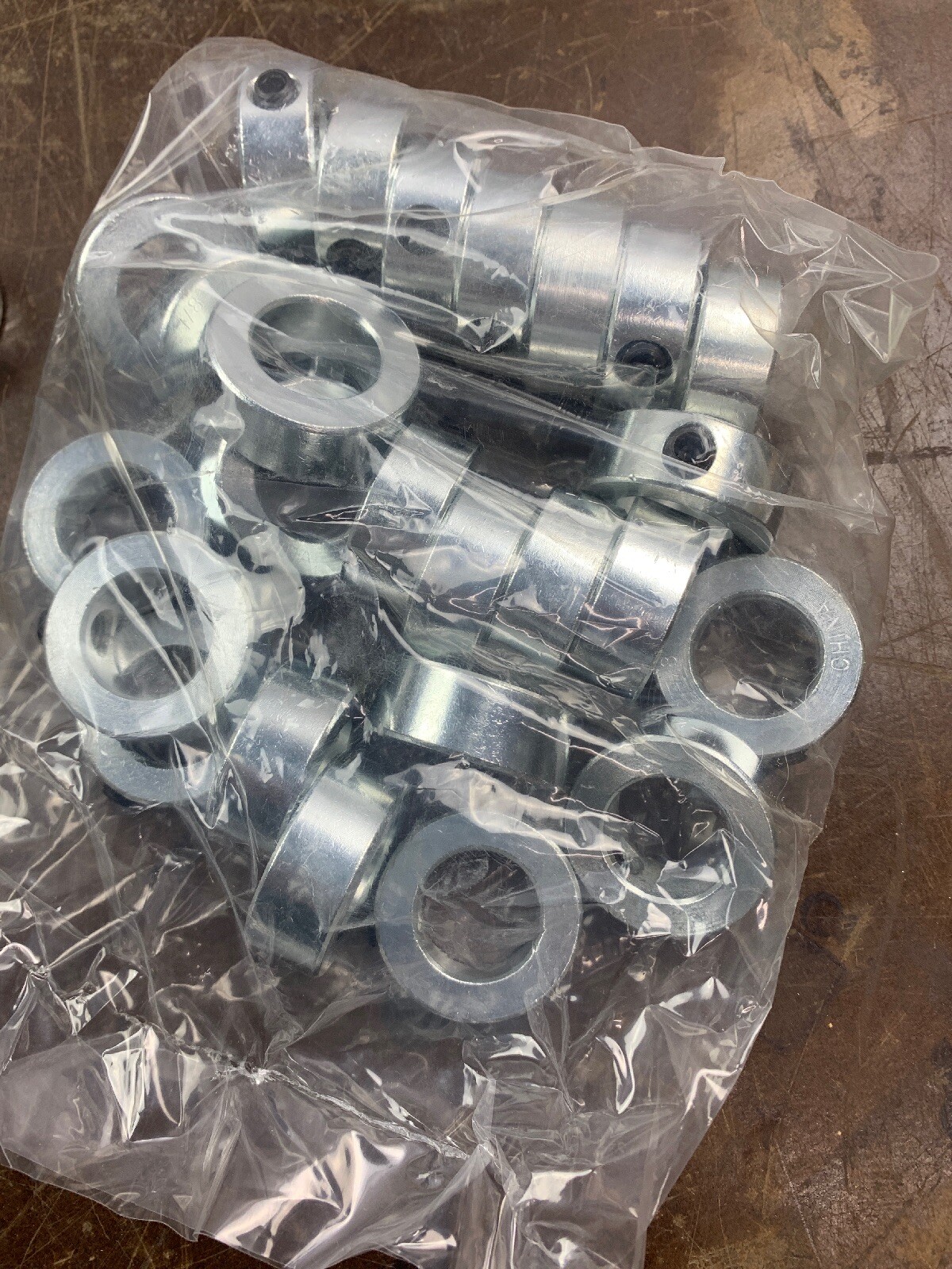 (25pcs) 7/8″ Inch Solid Shaft Stop Collar – Zinc Plated – Set Screw – SC 7/8″