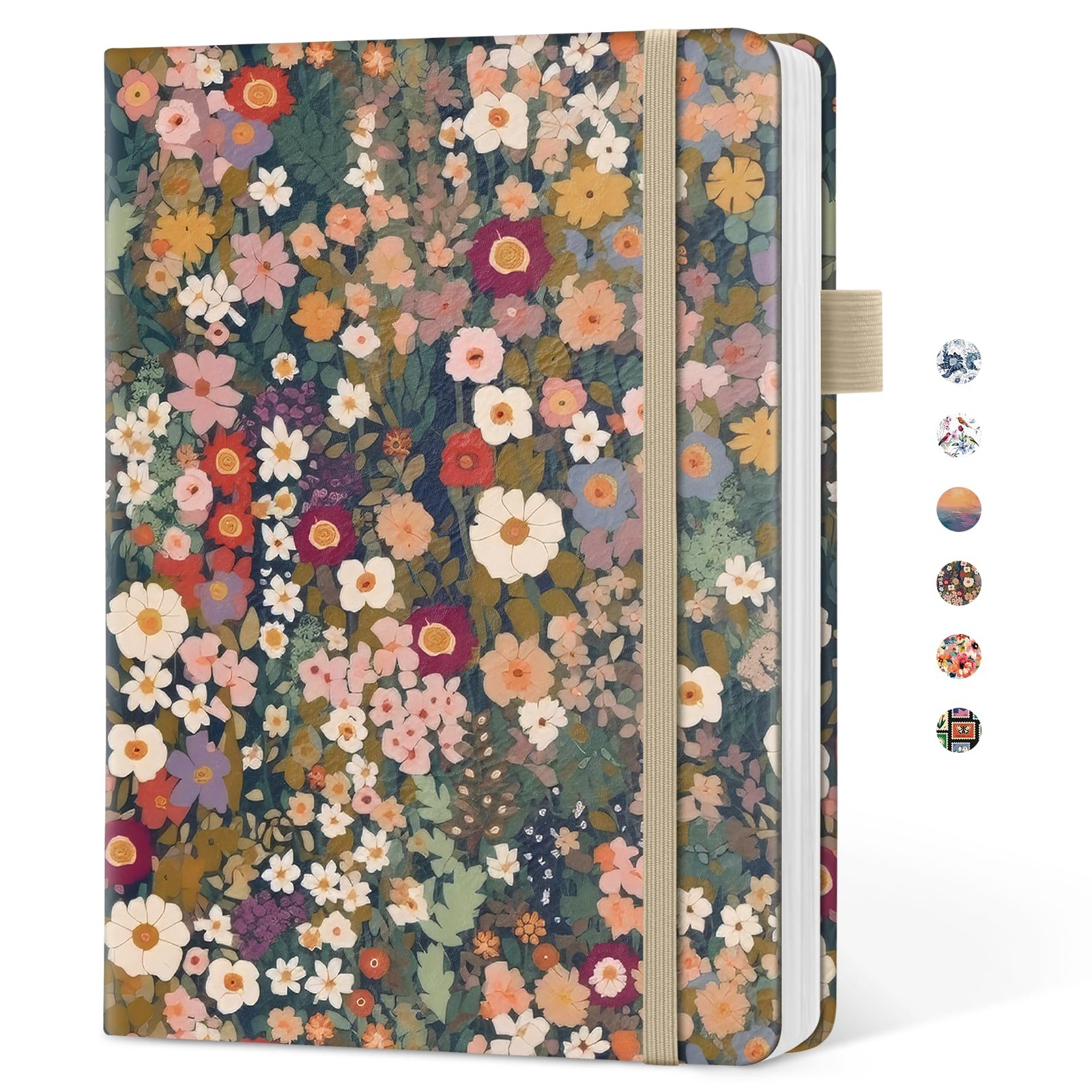 Taja Pretty Lined Journal for Women, Aesthetic Cute 5.8″ × 8.3″, A-Garden