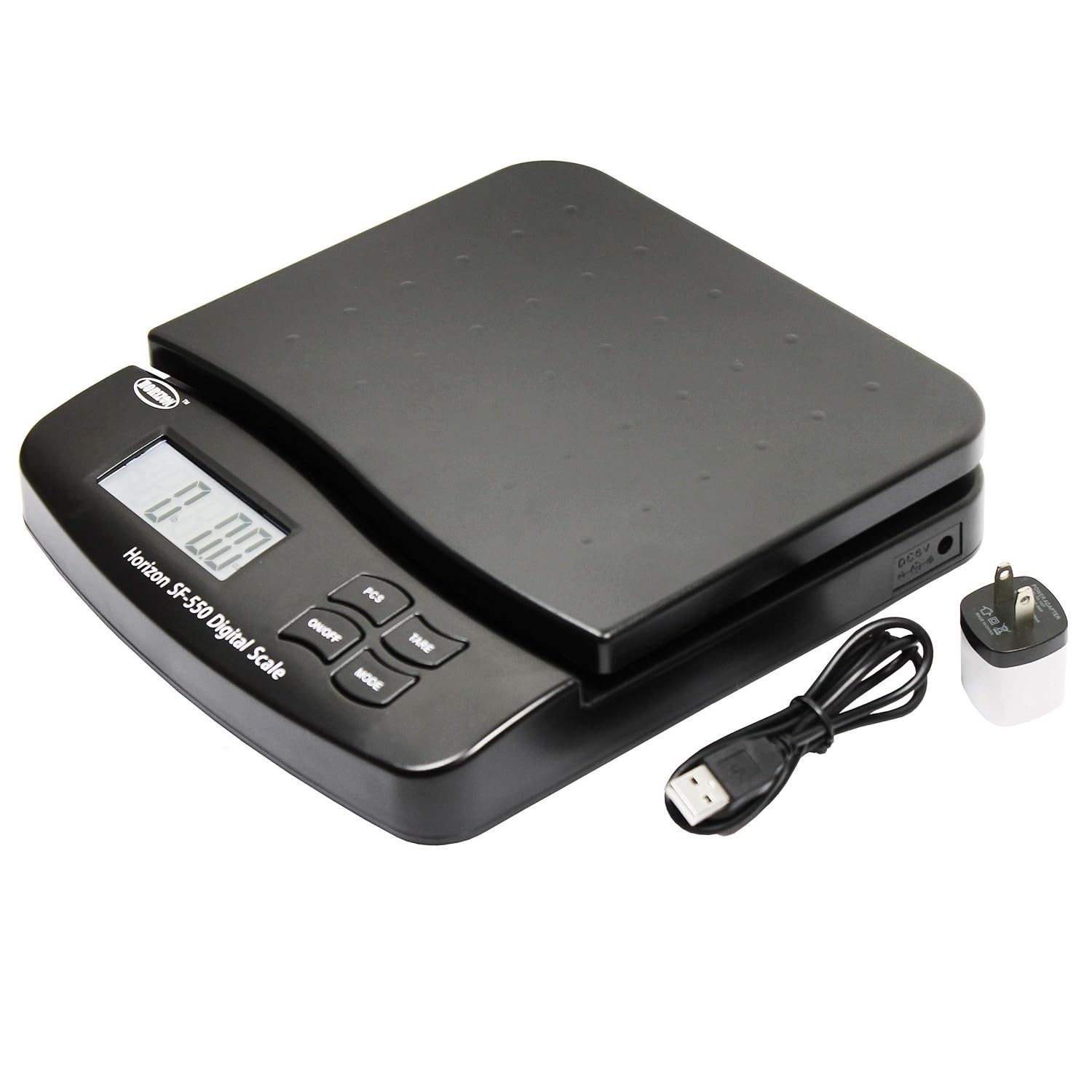 Horizon 66LB x 0.1oz Digital Postal Shipping Scale SF-550 V4 Desktop Scale Black