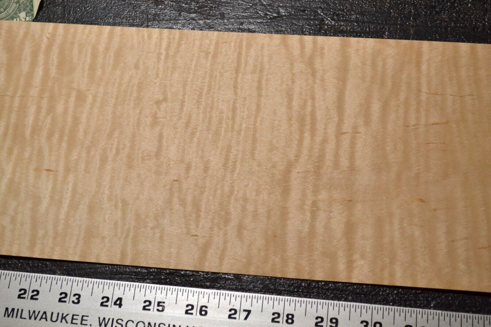 Flame Maple Raw Wood Veneer Sheet 6 x 35 inches 1/42nd 4671-56