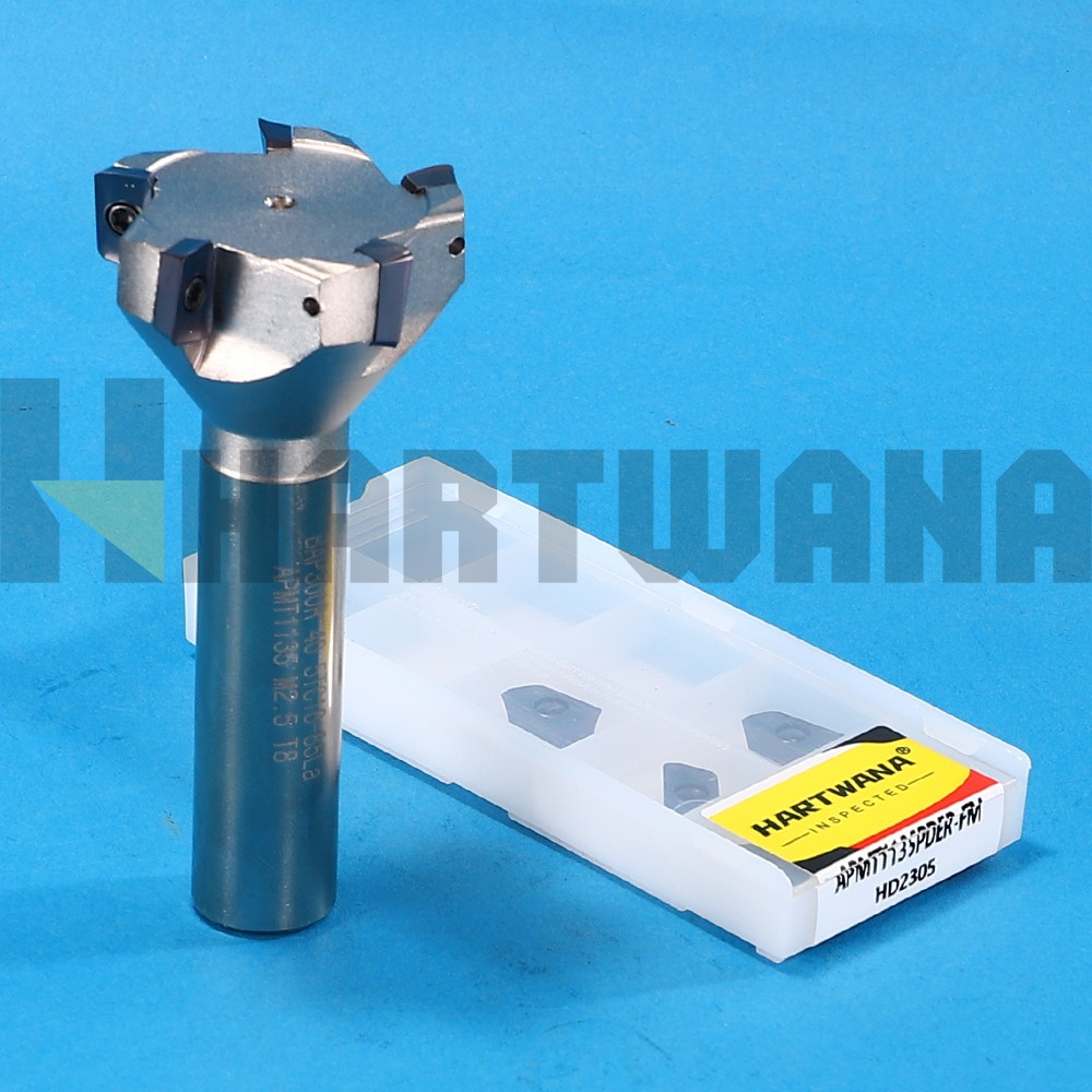 40mm Face Milling Cutter End Mill Holder Milling Inserts APMT1135PEDR 10PCS