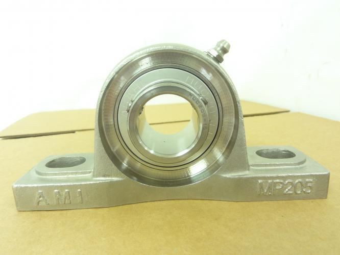 193738 New-No Box; AMI MUCP205-16 SST Pillow Block Bearing; 1″ID; 2-Bolt Base