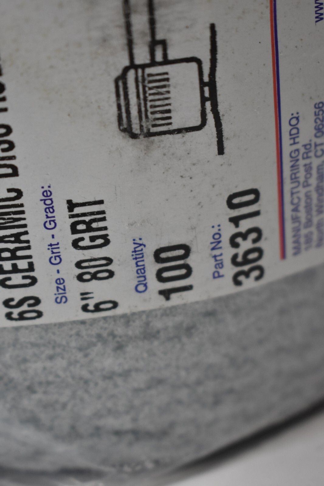 United Abrasives 36310 High Performance PSA Paper Disc Rolls 6″ 80 Grit 100 Pack