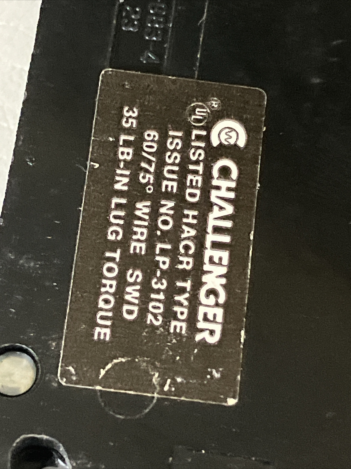A115L Challenger American Switch A Left Hook 1 Pole 15A 120VAC Circuit Breaker