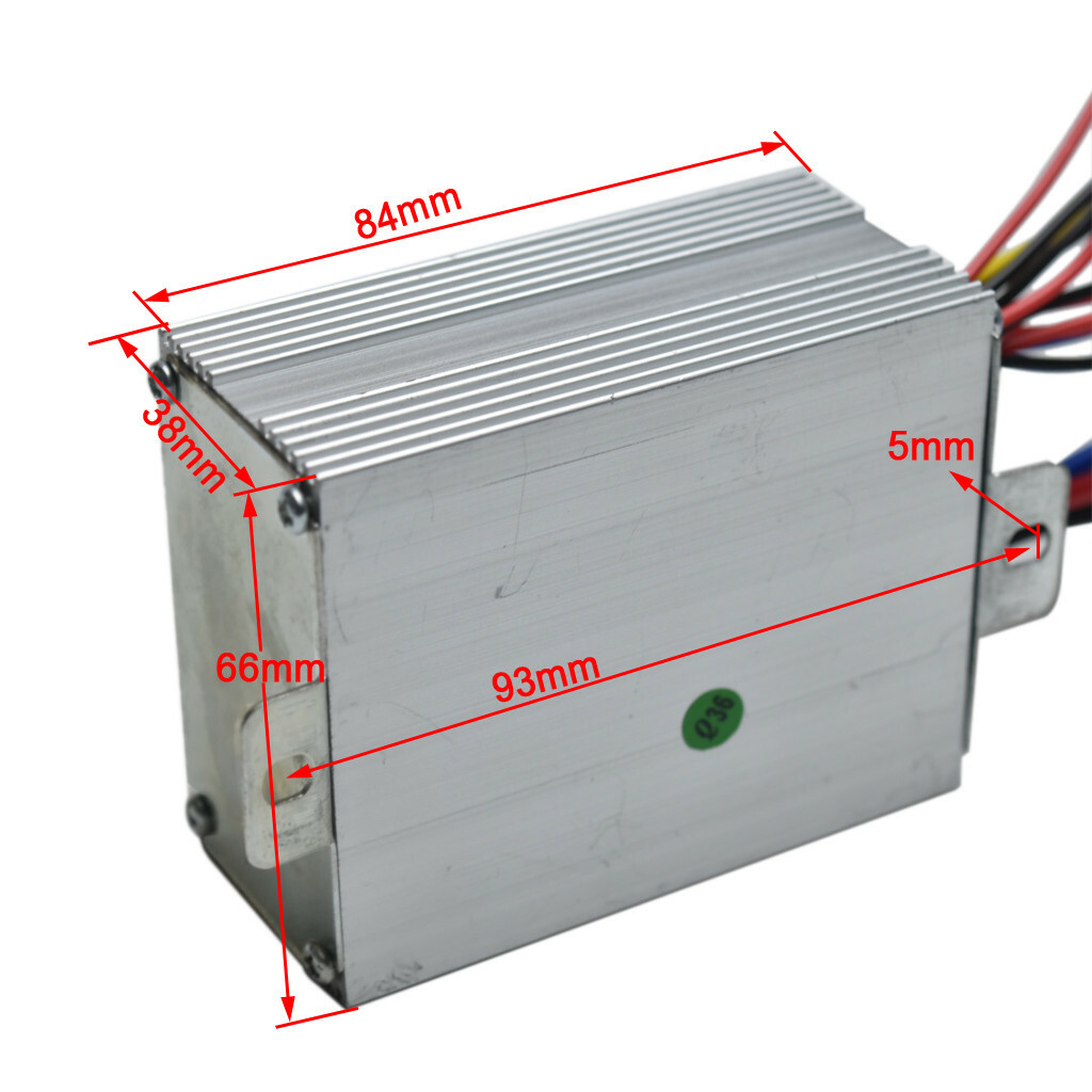 36V 500W Electric Scooter Brush Speed Controller and Throttle for Bicycle E-bike