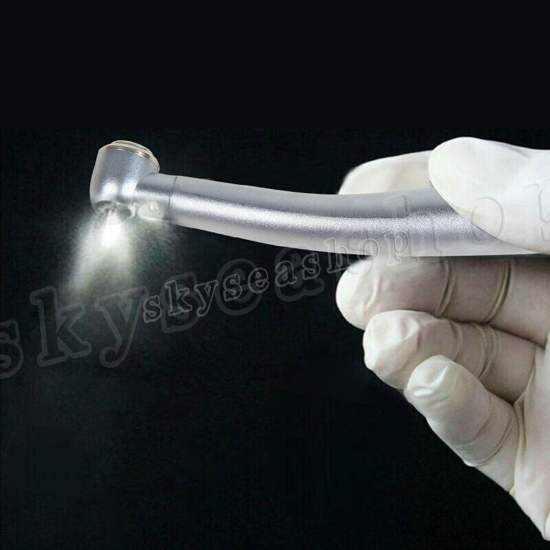 Pieza de mano LED turbina alta velocidad fibra óptica dental for NSK 4 Holes M4