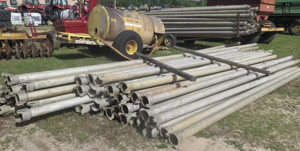 5” aluminum irrigation pipe rainbow twist lock priced per foot. 200’ minimum
