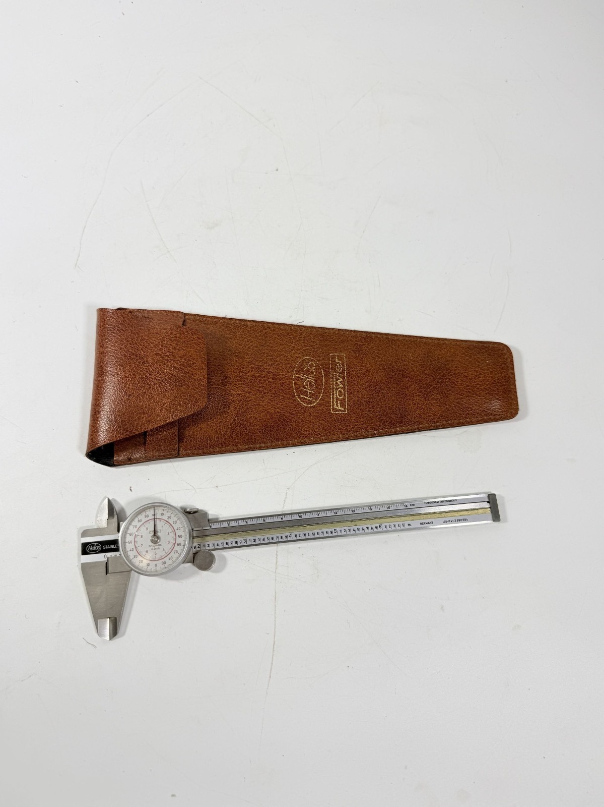 Helios Fowler 52-030-006 .001 Dial Caliper 6.5″ Stainless Steel WORKING F153 Ger
