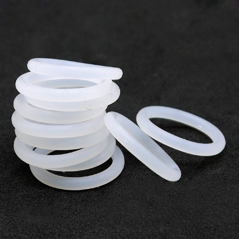 10x White Silicon Rubber O Rings Food Grade Cross Section 1/2/3/4mm OD 5mm~80mm