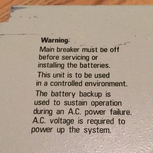 NORTHERN TELECOM NTAK76AB BATTERY BACKUP UNIT 54V 9AMP *NO BATTERIES* Case Only
