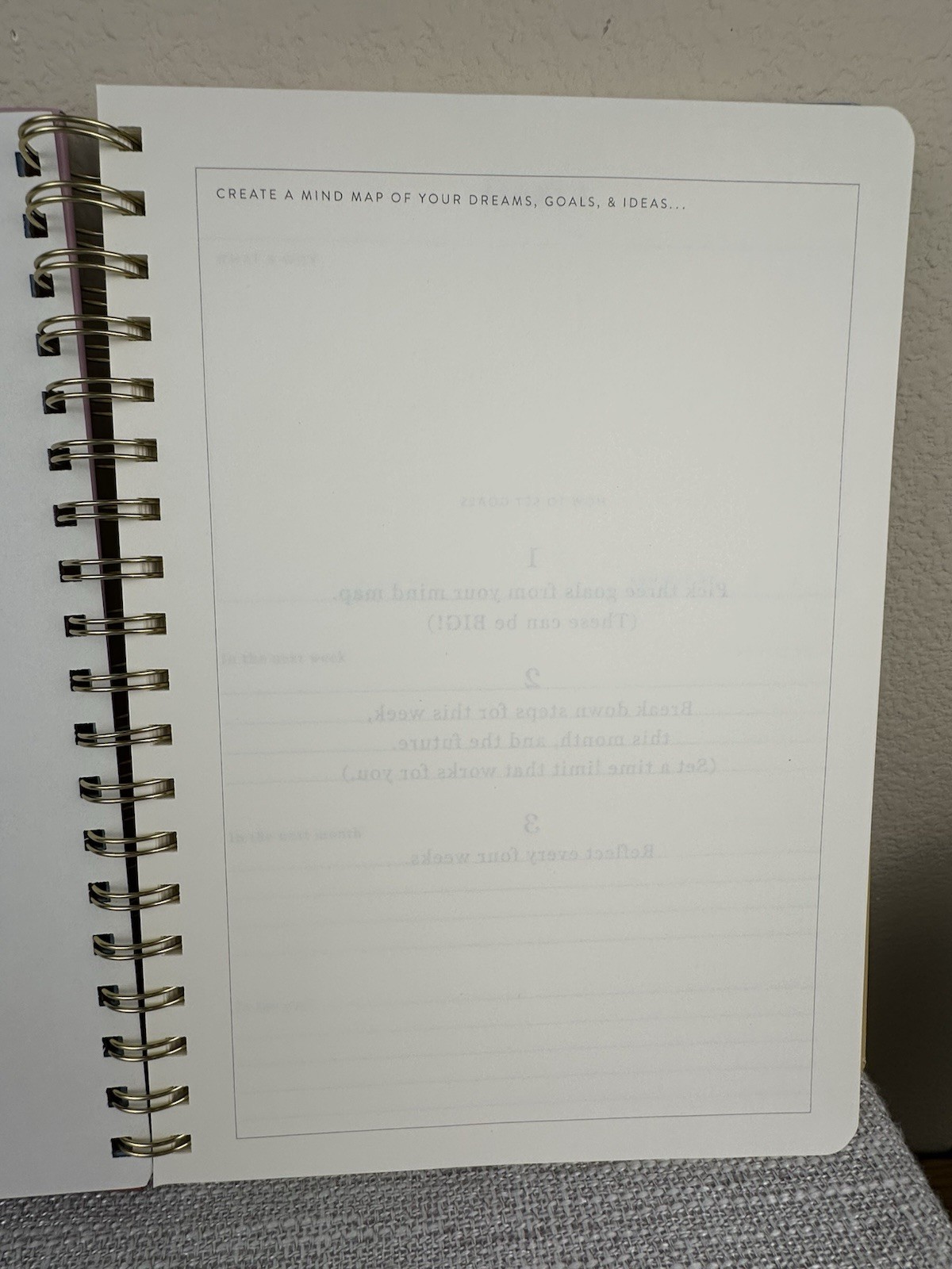 Papier Productivity Planner Spiral Bound Undated Hardcover 7″ x 10″ 12 Weeks