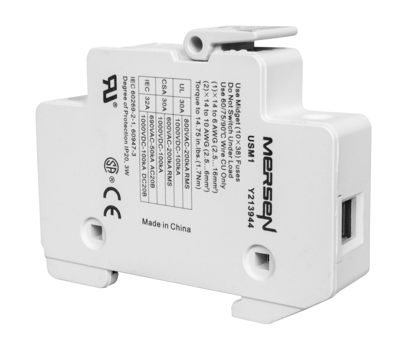 MidNite Solar MNTS Touch Safe Fuse Holder 1000VDC 30A