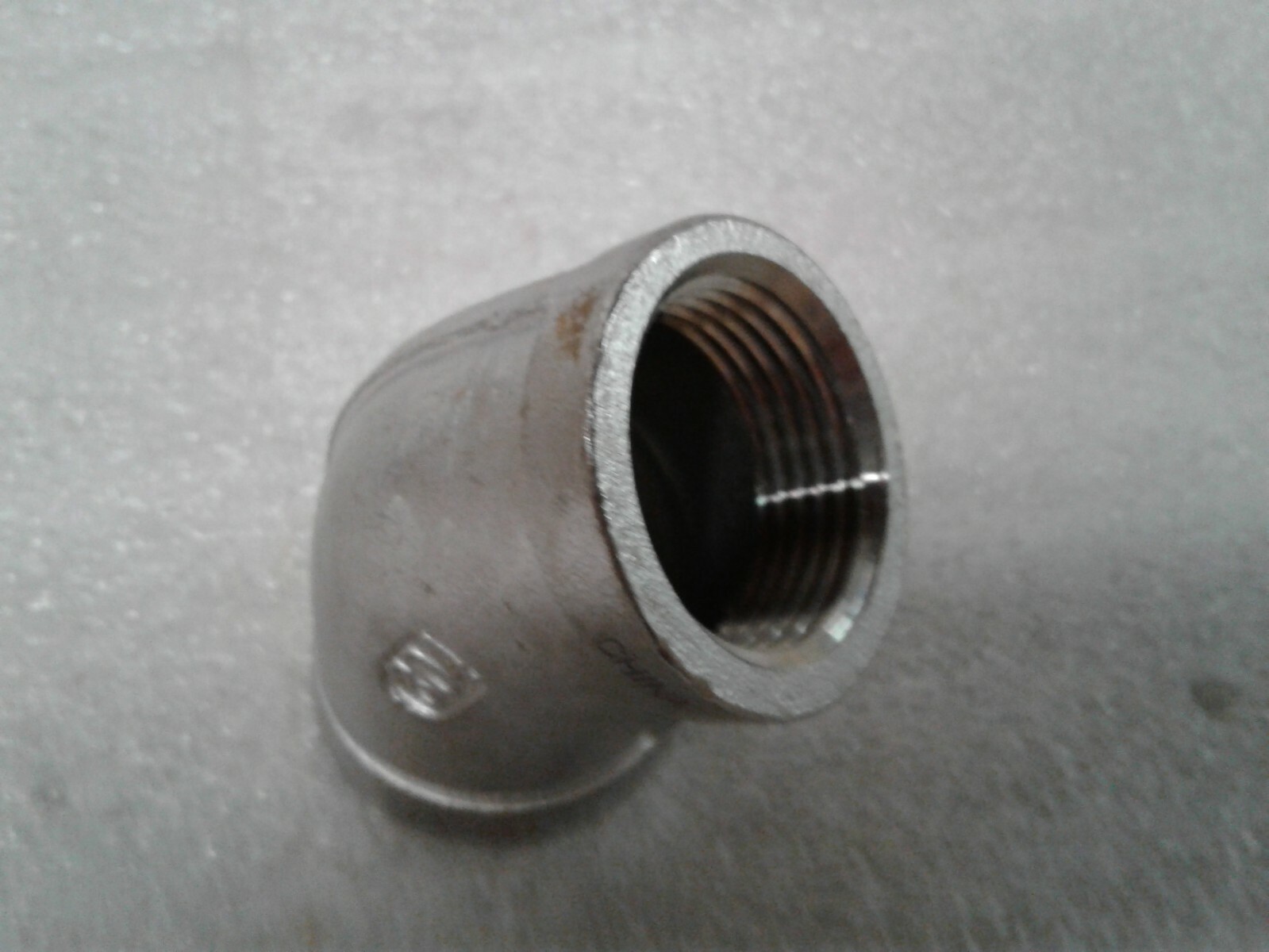 Qty 10 Smith-Cooper 45 Degree Threaded Elbow 304 Stainless 1″ 150# Cast S3014F