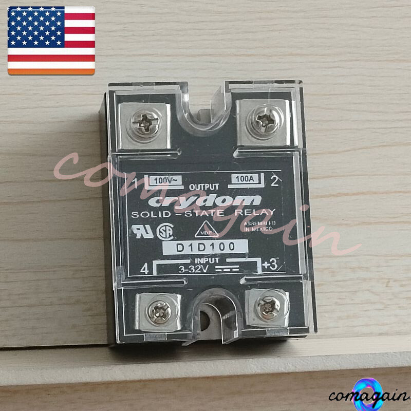 For Crydom D1D100 Solid State Relay 100VDC/100A IP00 SPST D1D100 3-32VDC