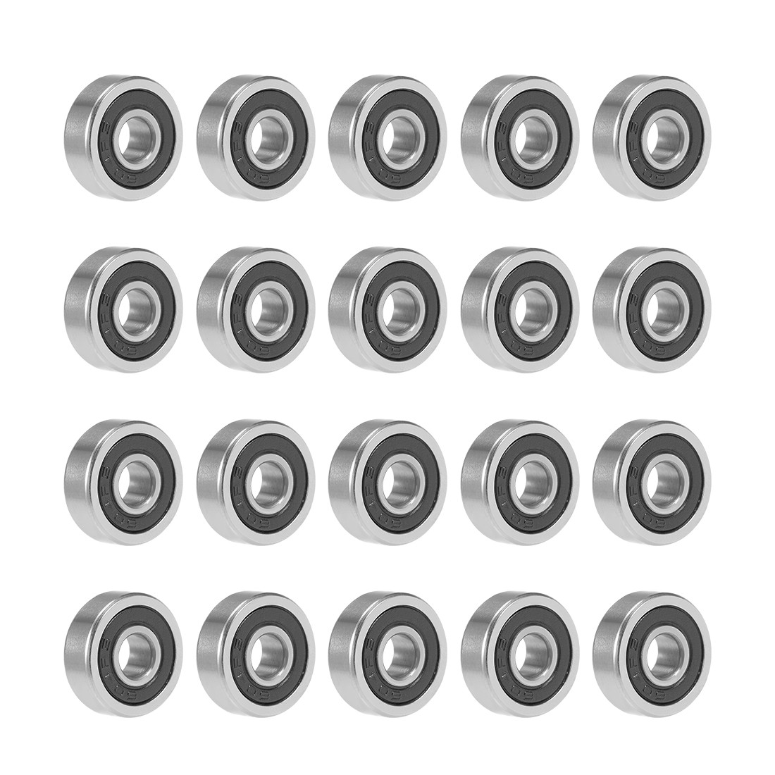 20pcs 604-2RS Deep Groove Ball Bearing 4x12x4mm Double Sealed GCr15 Bearings